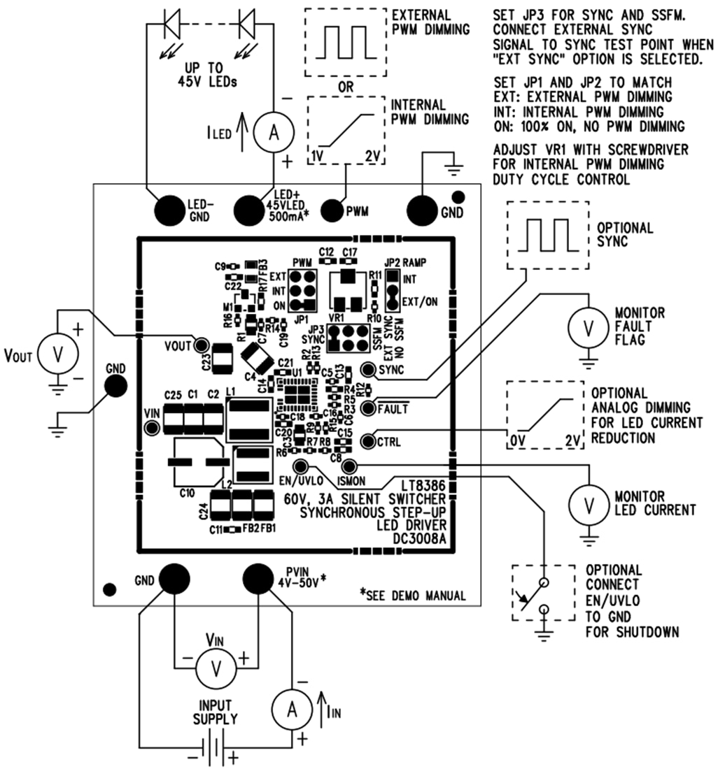 图表 - Analog Devices Inc. DC3008A LT8386演示电路