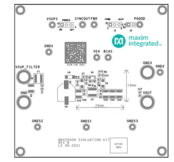 Analog Devices / Maxim Integrated MAX20406评估套件