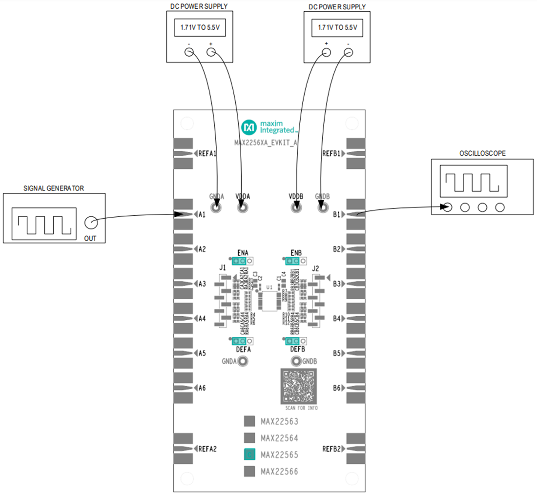 机械图纸 - Analog Devices / Maxim Integrated MAX22565CAEVKIT隔离器评估套件