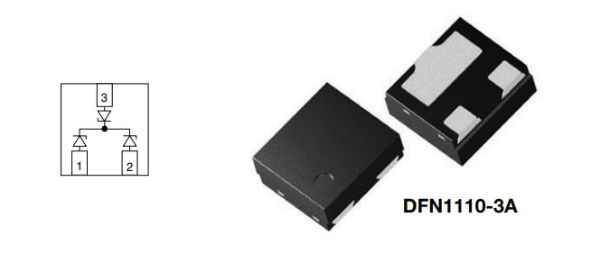 应用电路图 - Vishay Semiconductors VCAN24A2 BiSy双线ESD保护二极管