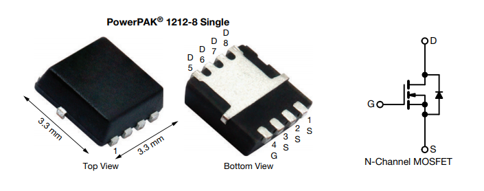 应用电路图 - Vishay / Siliconix SiS178LDN N沟道70V (D-S) MOSFET