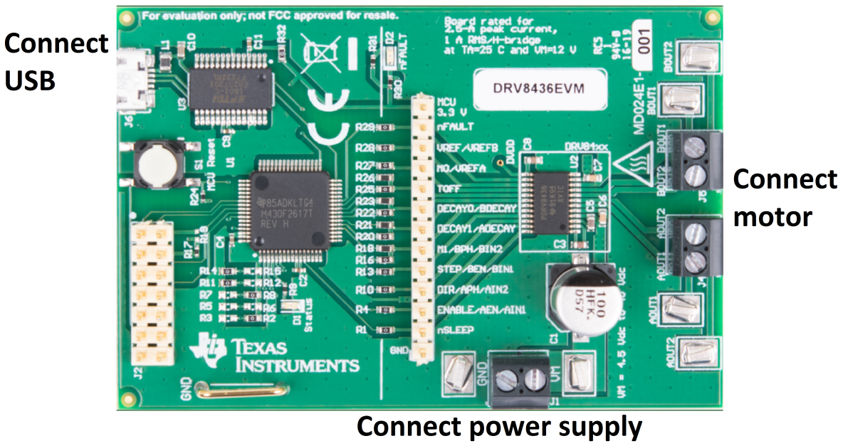 Texas Instruments DRV8436EVM步进驱动器评估模块