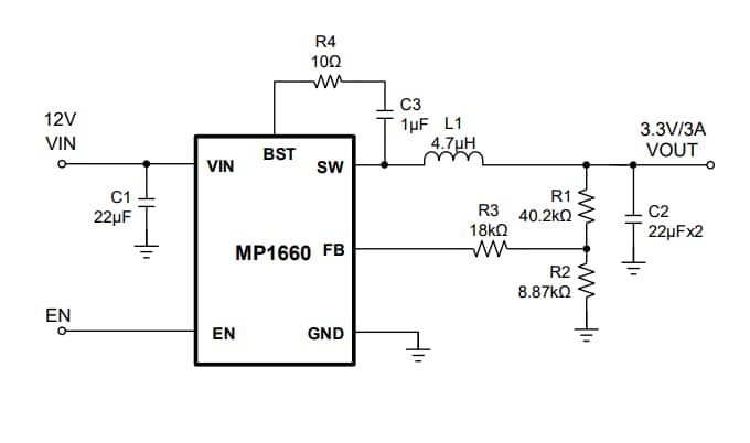 应用电路图 - Infineon Technologies TLD5099EP多拓扑LITIX™控制器IC