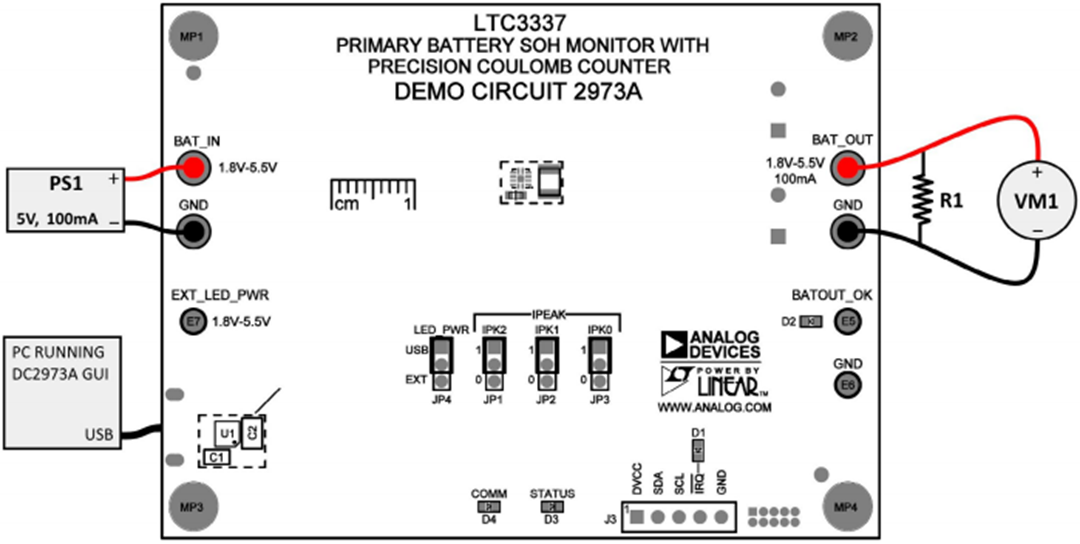 机械图纸 - Analog Devices Inc. DC2973A演示板