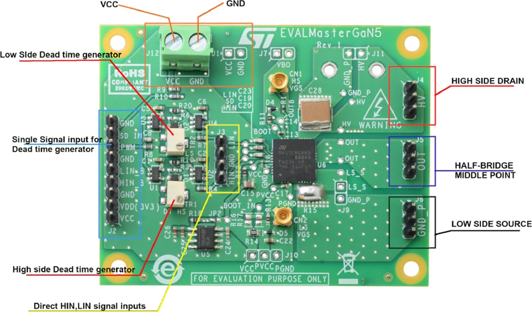 STMicroelectronics EVALMASTERGAN5演示板