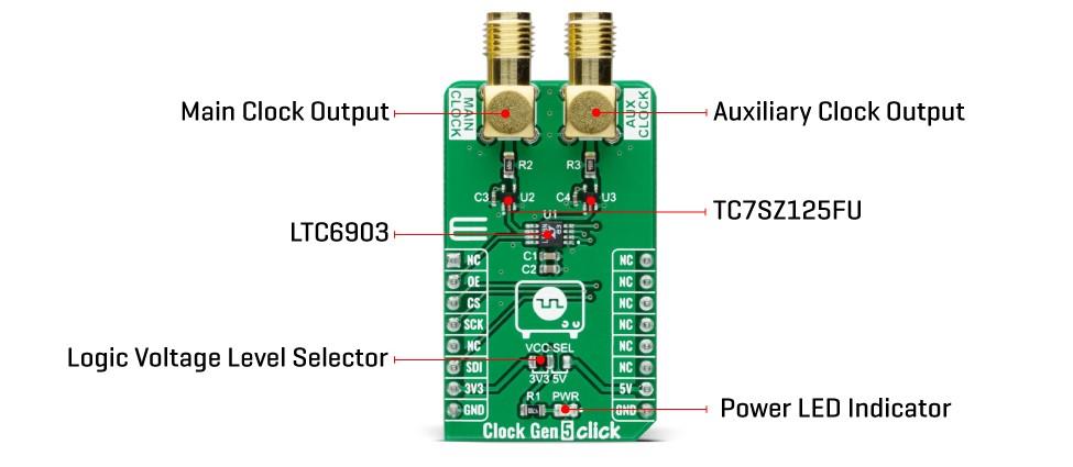 Mikroe Clock Gen 5 Click