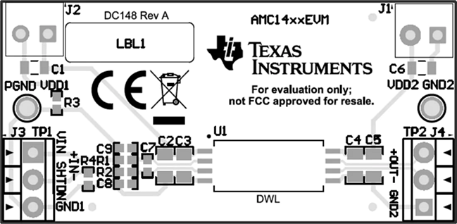 Texas Instruments AMC1411EVM放大器评估模块 (EVM)