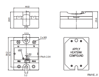 Schematic - Carlo Gavazzi RM1E Solid State Relays