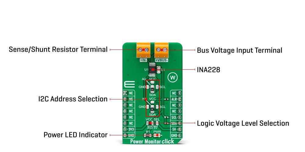 Mikroe Power Monitor Click
