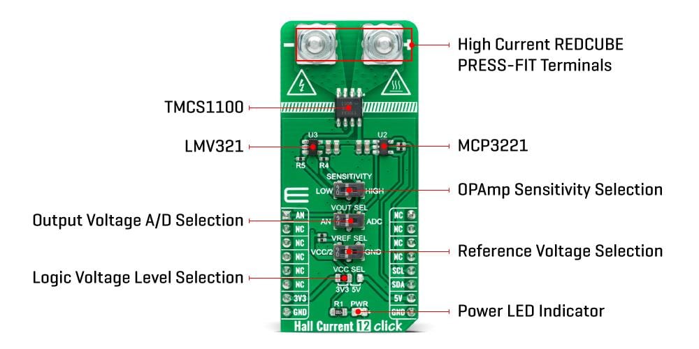 Mikroe Hall Current 12 Click