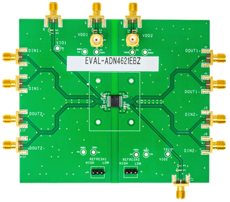 机械图纸 - Analog Devices Inc. EVAL-ADN4620EBZ/EVAL-ADN4621EBZ评估板