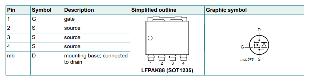 原理图 - Nexperia 36V直流电机用50V/55V MOSFET