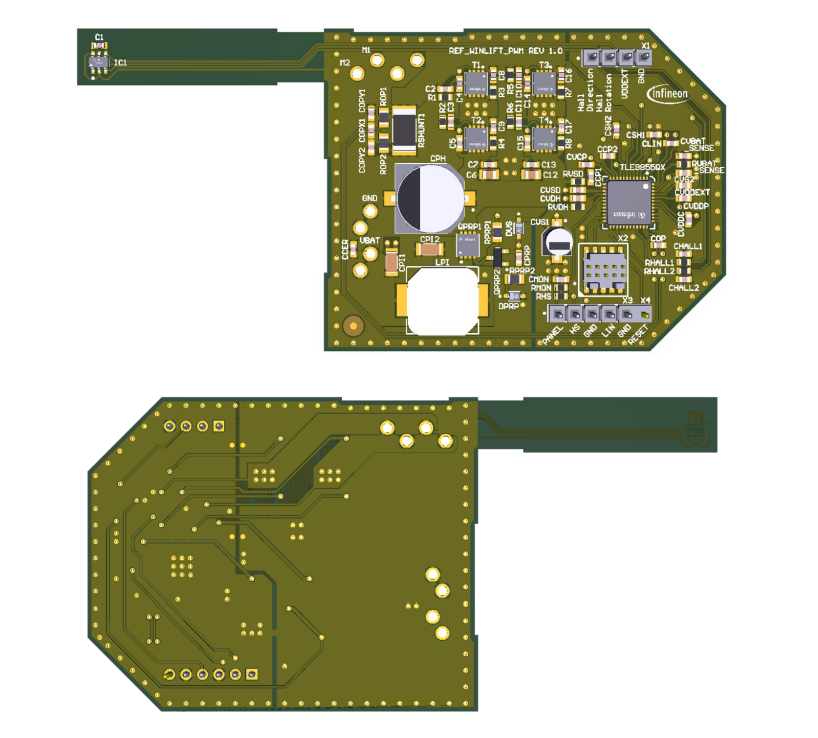 位置电路 - Infineon Technologies REF_WINLIFT_TLE9855参考设计