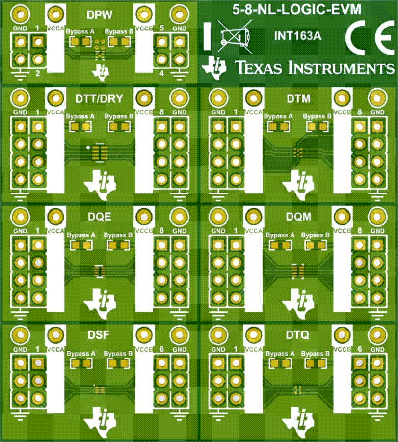 机械图纸 - Texas Instruments 5-8-NL-LOGIC-EVM逻辑和转换EVM