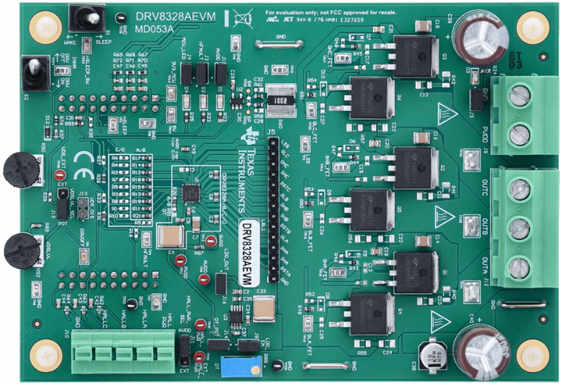机械图纸 - Texas Instruments DRV8328AEVM电机驱动器评估模块