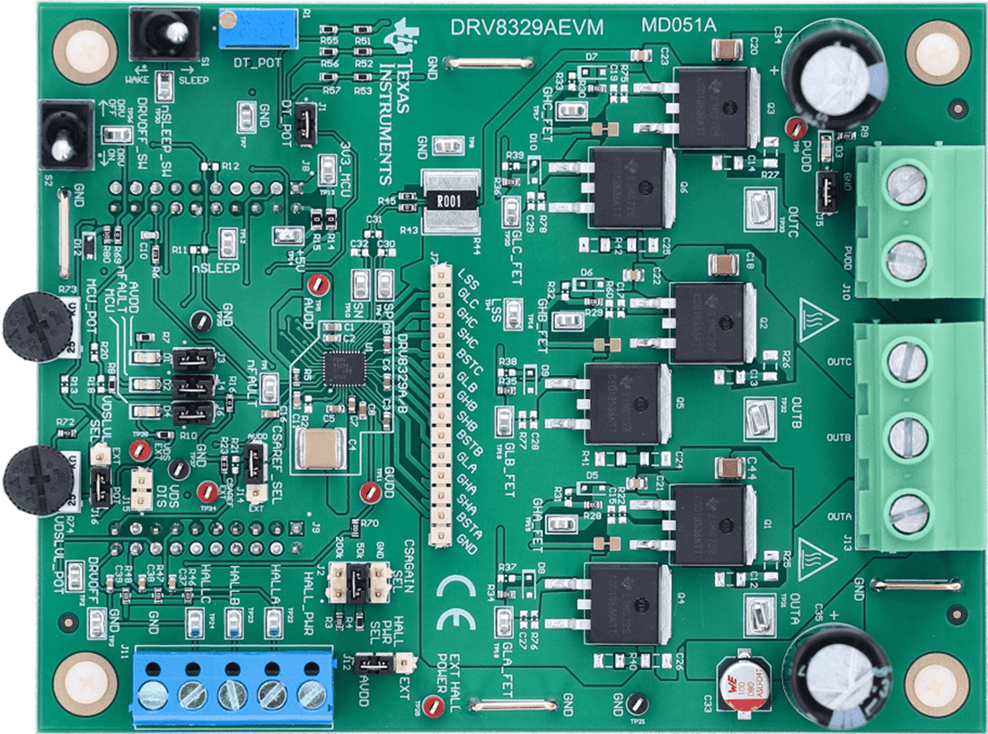 机械图纸 - Texas Instruments DRV8329AEVM栅极驱动器评估模块