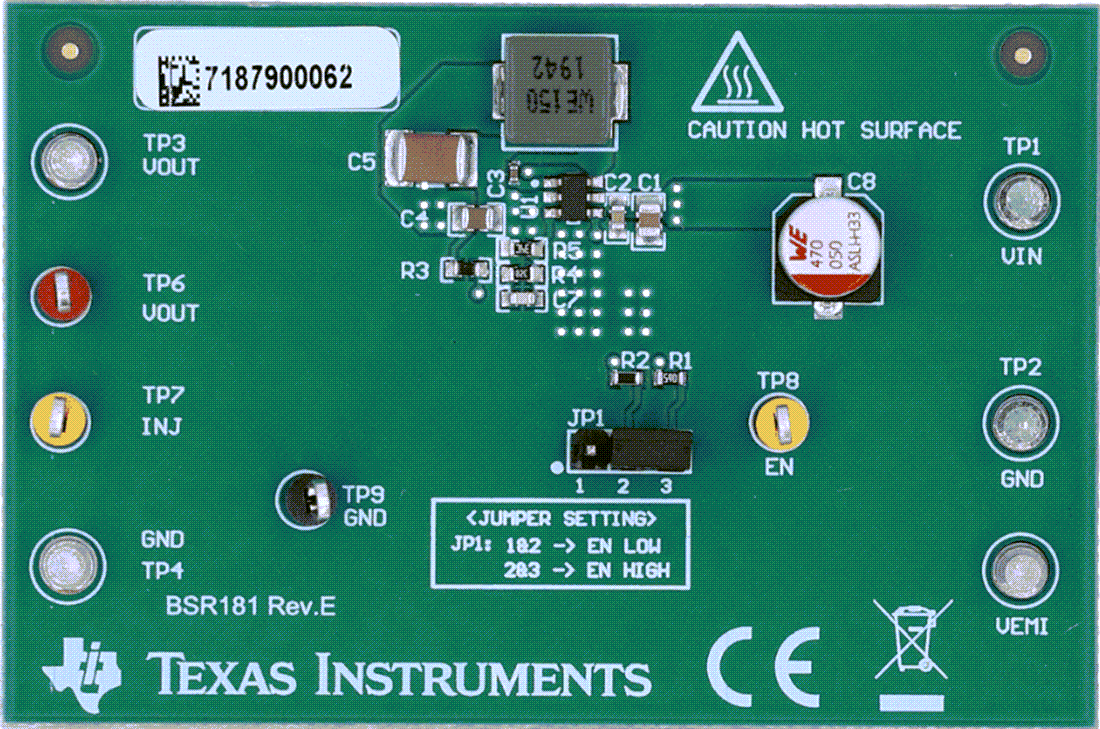 机械图纸 - Texas Instruments LMR54410EVM转换器评估模块 (EVM)