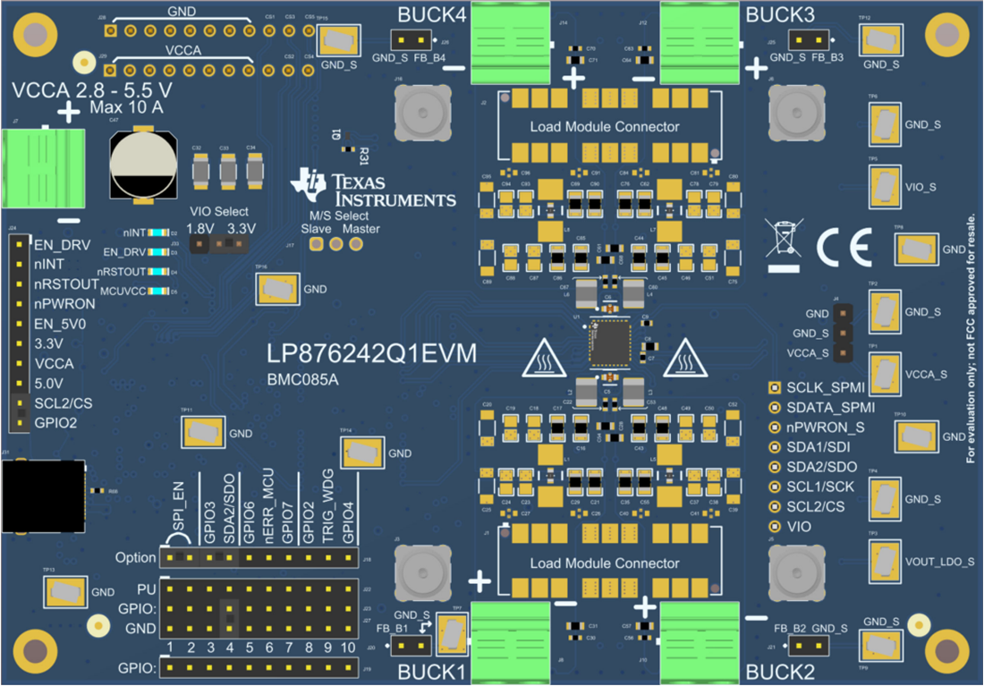 机械图纸 - Texas Instruments LP876242Q1EVM PMIC评估模块