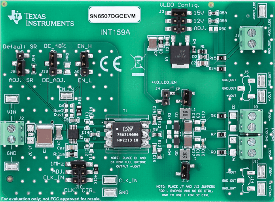机械图纸 - Texas Instruments SN6507DGQEVM驱动器评估模块 (EVM)