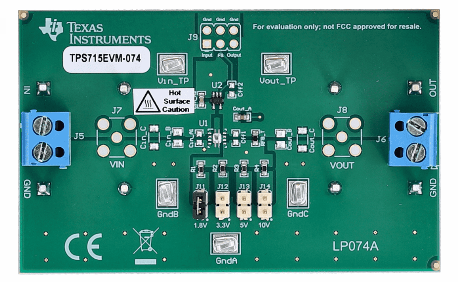 Texas Instruments TPS715EVM-074评估模块