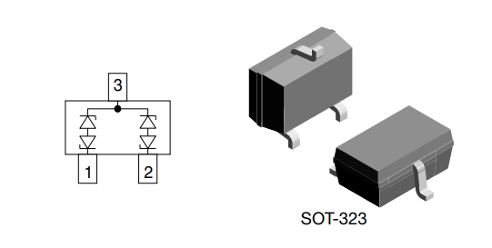 应用电路图 - Vishay Semiconductors VCAN33C2-03G BiSy双线ESD保护二极管