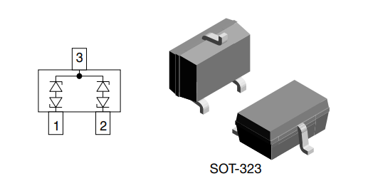 应用电路图 - Vishay Semiconductors VCAN36C2-03G BiSy双线ESD保护二极管