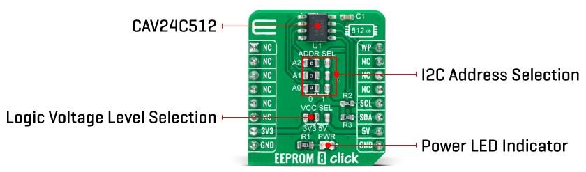 Mikroe EEPROM 8 Click
