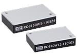 MEAN WELL RQB40W12和RQB150W3直流-直流转换器