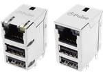 Pulse Electronics USB RJ45/双组合连接器模块