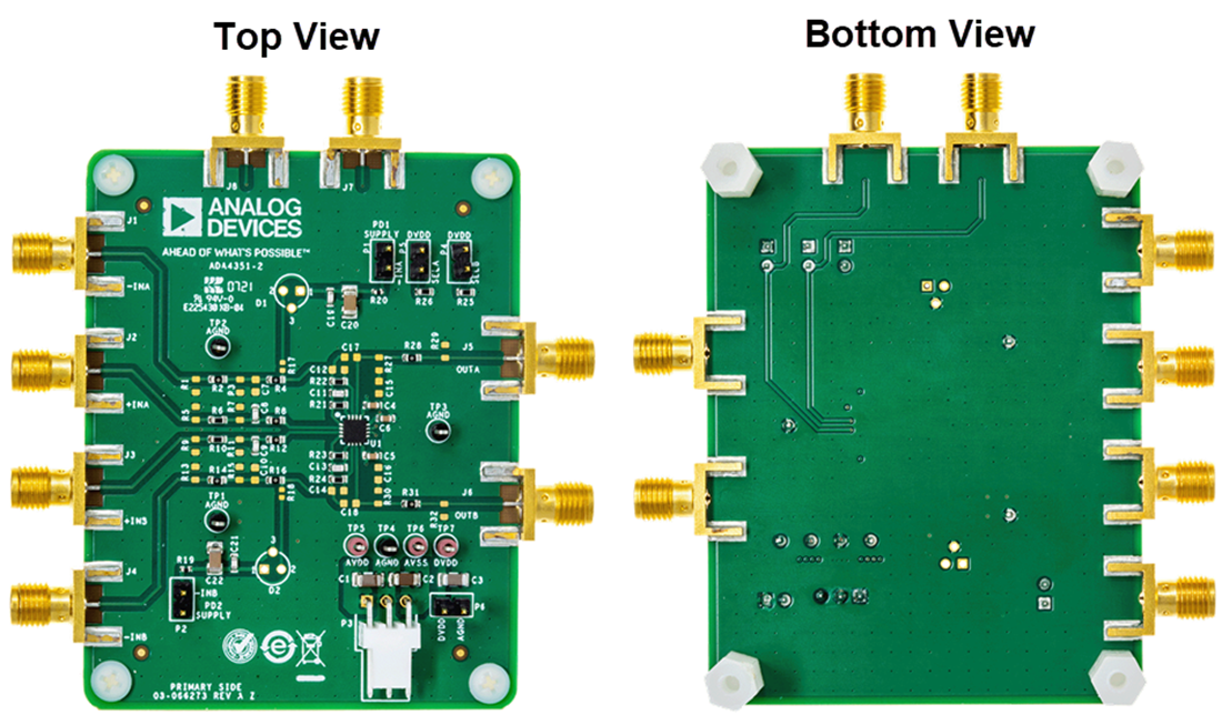 机械图纸 - Analog Devices Inc. EVAL-ADA4351-2EBZ PGTIA评估板