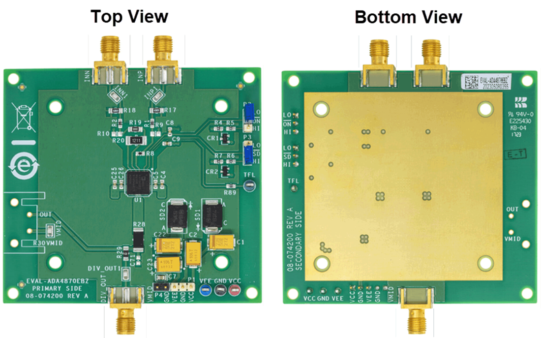 机械图纸 - Analog Devices Inc. EVAL-ADA4870EBZ评估板