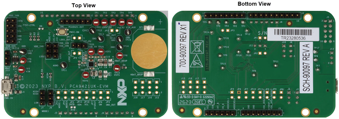 机械图纸 - NXP Semiconductors PCA9421UK-EVM评估板