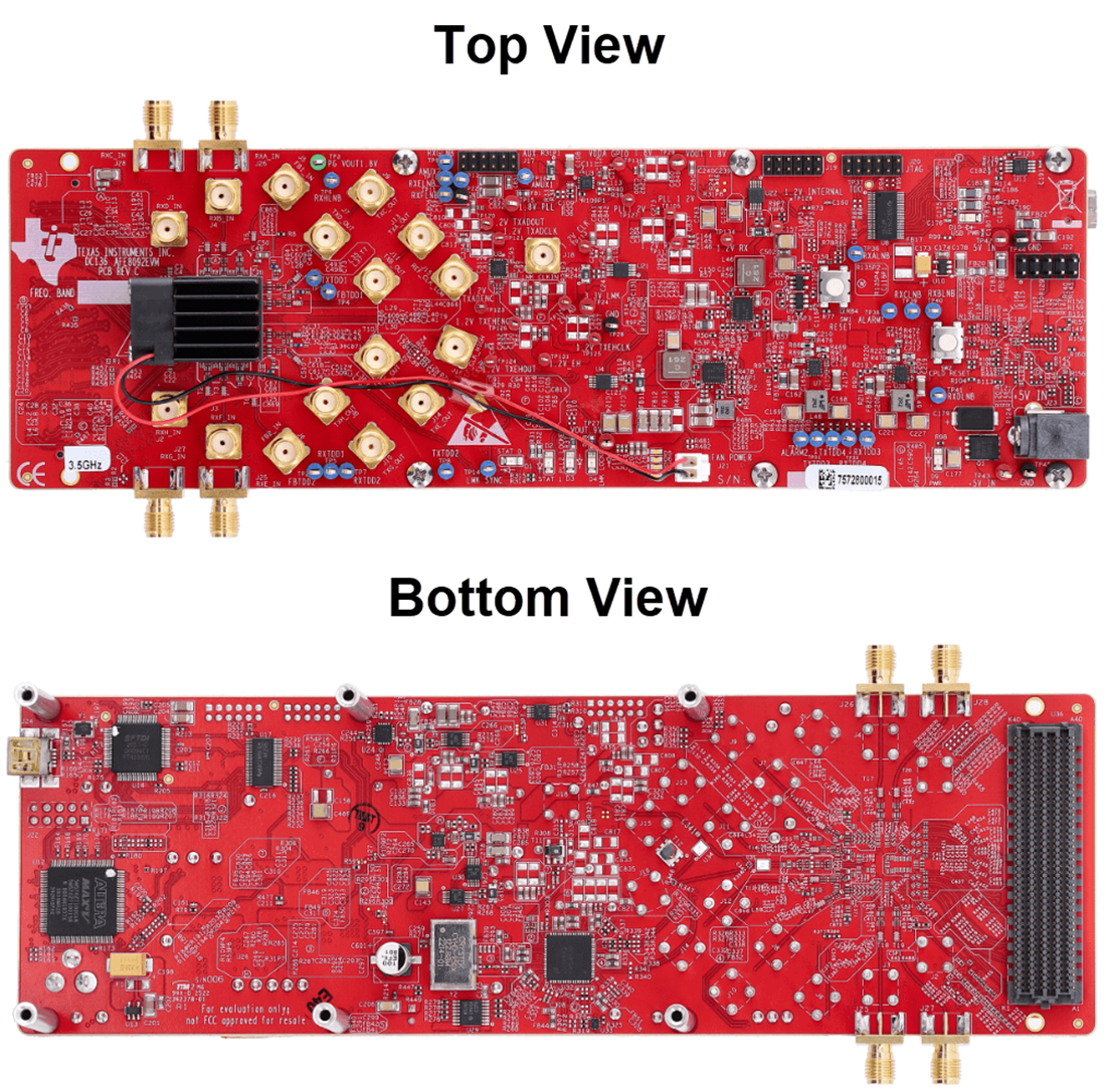 机械图纸 - Texas Instruments AFE8030-3P5EVM射频收发器评估模块