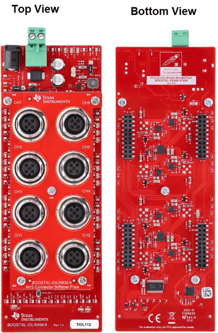 机械图纸 - Texas Instruments BOOSTXL-IOLINKM-8八端口IO-Link BoosterPack™