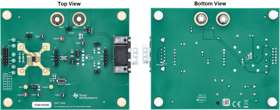 机械图纸 - Texas Instruments TCAN1167EVM CAN FD评估模块 (EVM)