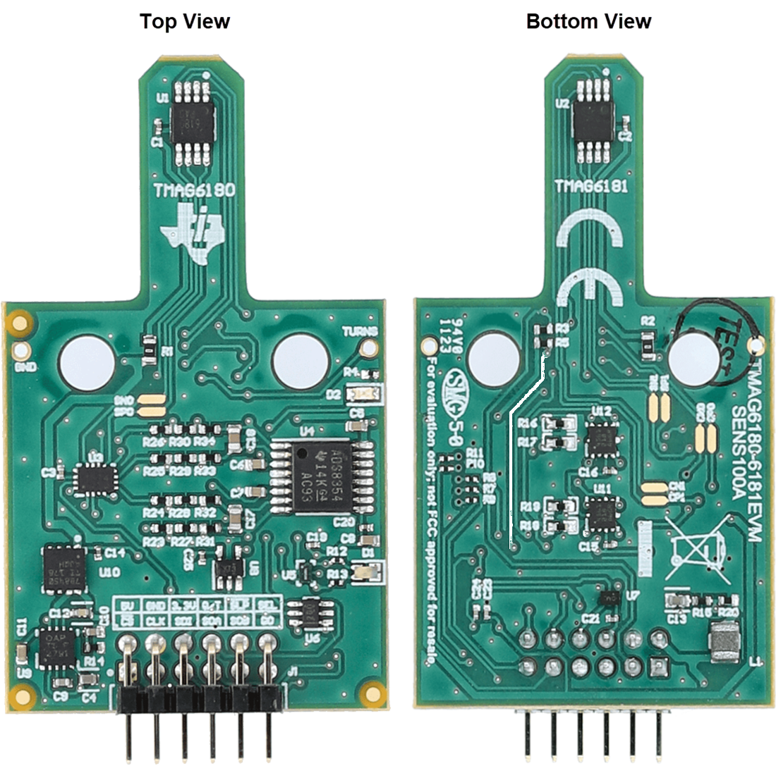 机械图纸 - Texas Instruments TMAG6180-6181EVM传感器评估模块 (EVM)