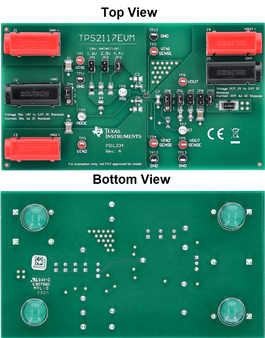 机械图纸 - Texas Instruments TPS2117EVM MUX评估模块 (EVM)