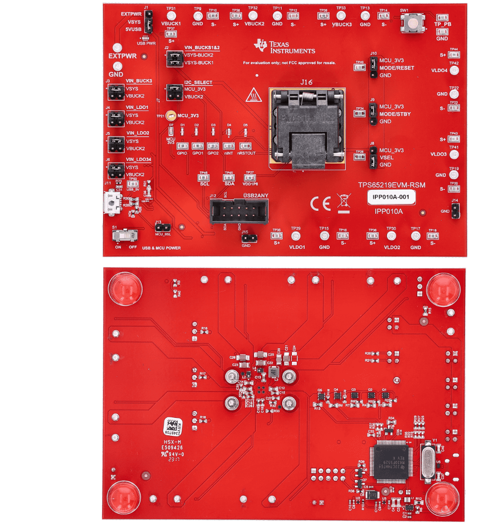 Texas Instruments TPS65219EVM NVM编程板