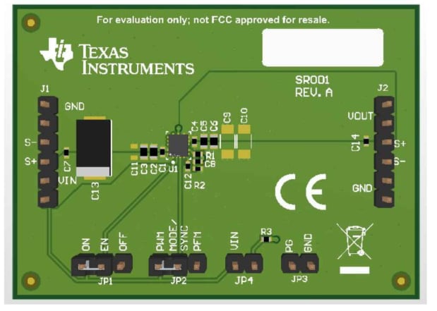 位置电路 - Texas Instruments TPSM82851xEVM评估模块