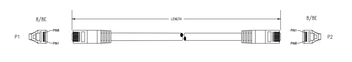 Bel Cat6a跳线