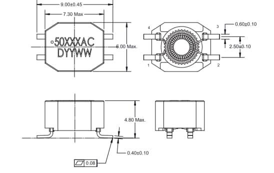 Murata Power Solutions 5000A表面贴装共模扼流圈