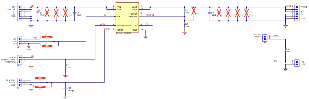 原理图 - Texas Instruments TPSM82902EVM评估模块