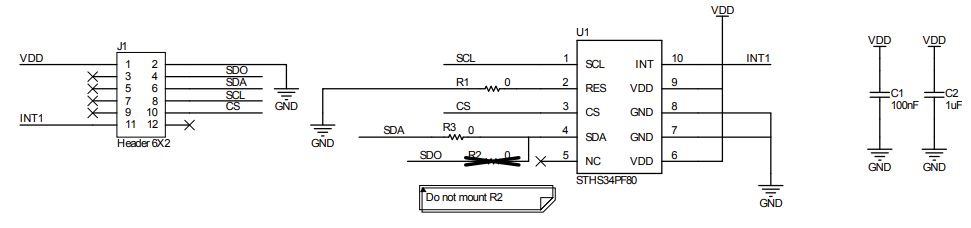 原理图 - STMicroelectronics STEVAL-MKI231KA评估套件