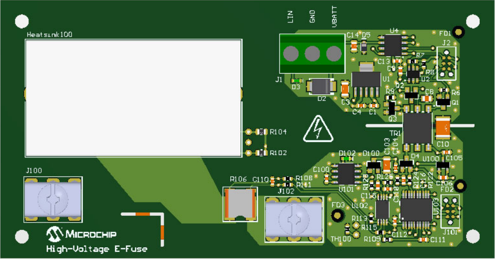 Microchip Technology 高压辅助电子保险丝参考设计