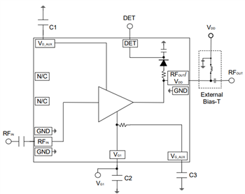 Application Circuit Diagram - MACOM MAAP-01132X Power Amplifiers