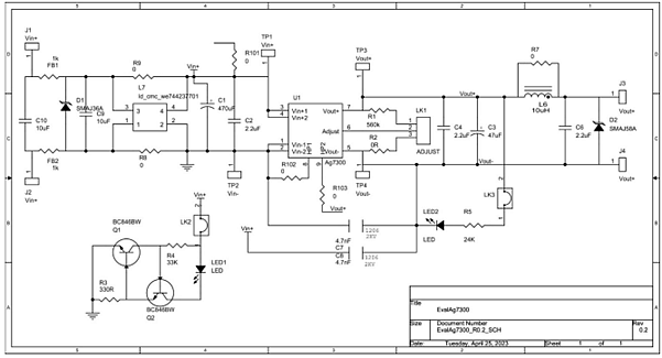 Schematic - Silvertel AG7300 Evaluation Boards