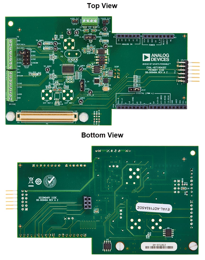 机械图纸 - Analog Devices Inc. 适用于 EVAL-AD7192ASDZ 的 AD7192 评估套件