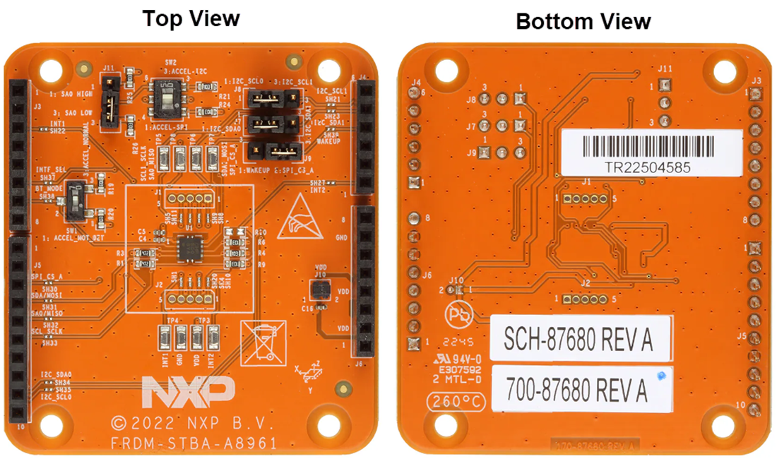 机械图纸 - NXP Semiconductors FRDM-STBA-A8961传感器屏蔽板