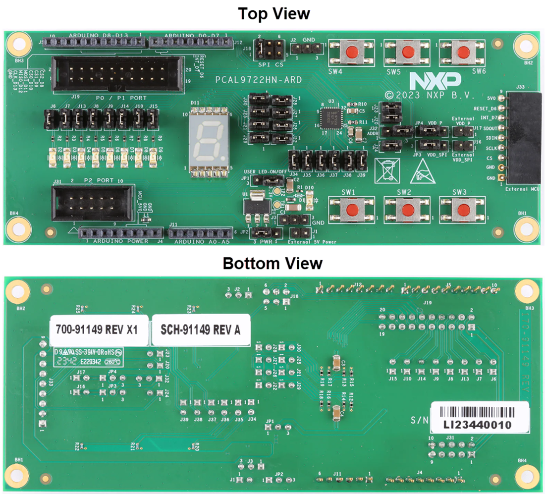 机械图纸 - NXP Semiconductors PCAL9722HN-ARD I/O扩展器评估板