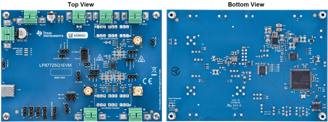 机械图纸 - Texas Instruments LP87725Q1EVM转换器评估模块 (EVM)